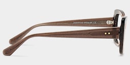 Leona Rectangle Brown Glasses5