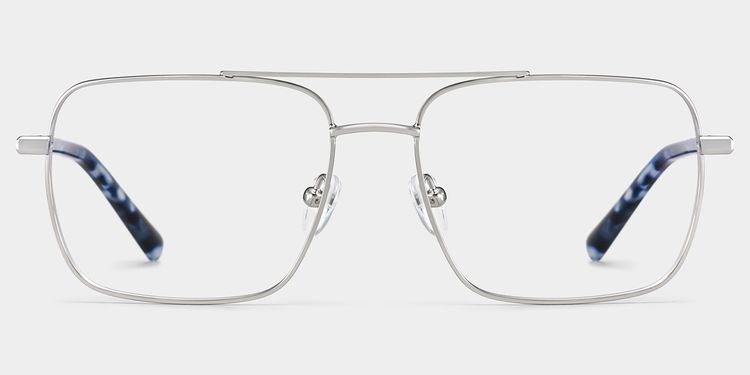 Iris Aviator Silver Glasses