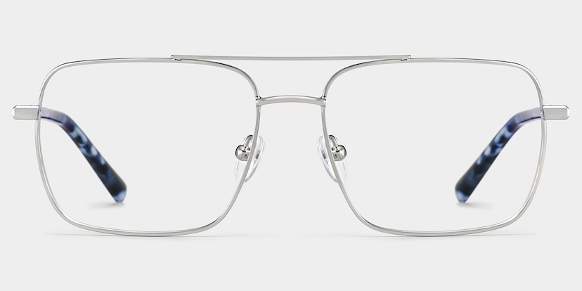 Iris Aviator Silver Glasses