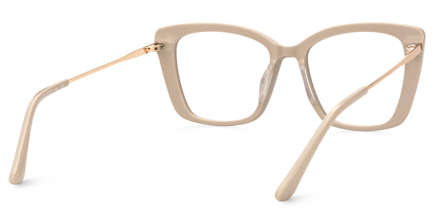 Sheyla Khaki Cat Eye Optical Glasses For Women | Zeelool4