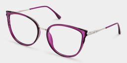 Estrada Cateye Purple Glasses2