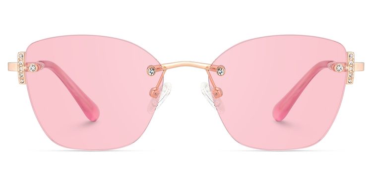 Jaxon Rectangle Rose Gold Glasses