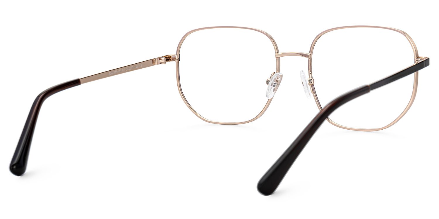 Steeve Metal Square Black Frame Glasses | Zeelool3