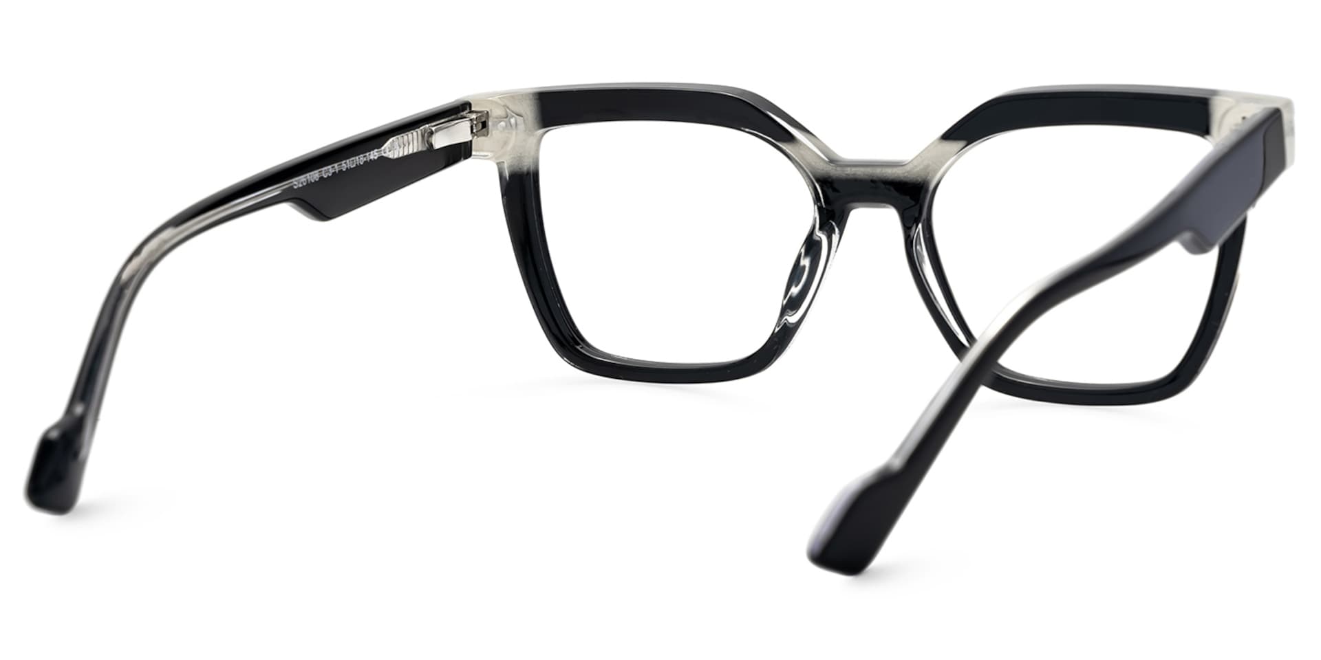 Black White Square Frame Glasses - Pinette on Sale | Zeelool4
