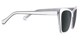 Shanell Butterfly White-Black Glasses2