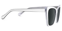 Shanell Butterfly White-Black Glasses2