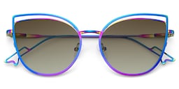Spivey Cateye Iridescent Sunglasses1