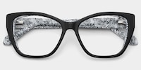 Blaise Cat-Eye Black Glasses1