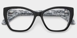 Blaise Cat-Eye Black Glasses4