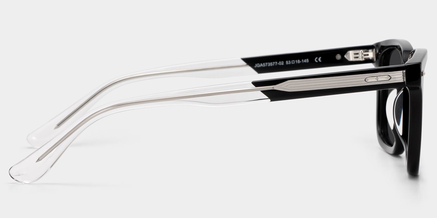 George Rectangle Style Black Frame Sunglasses | ZEELOOL3