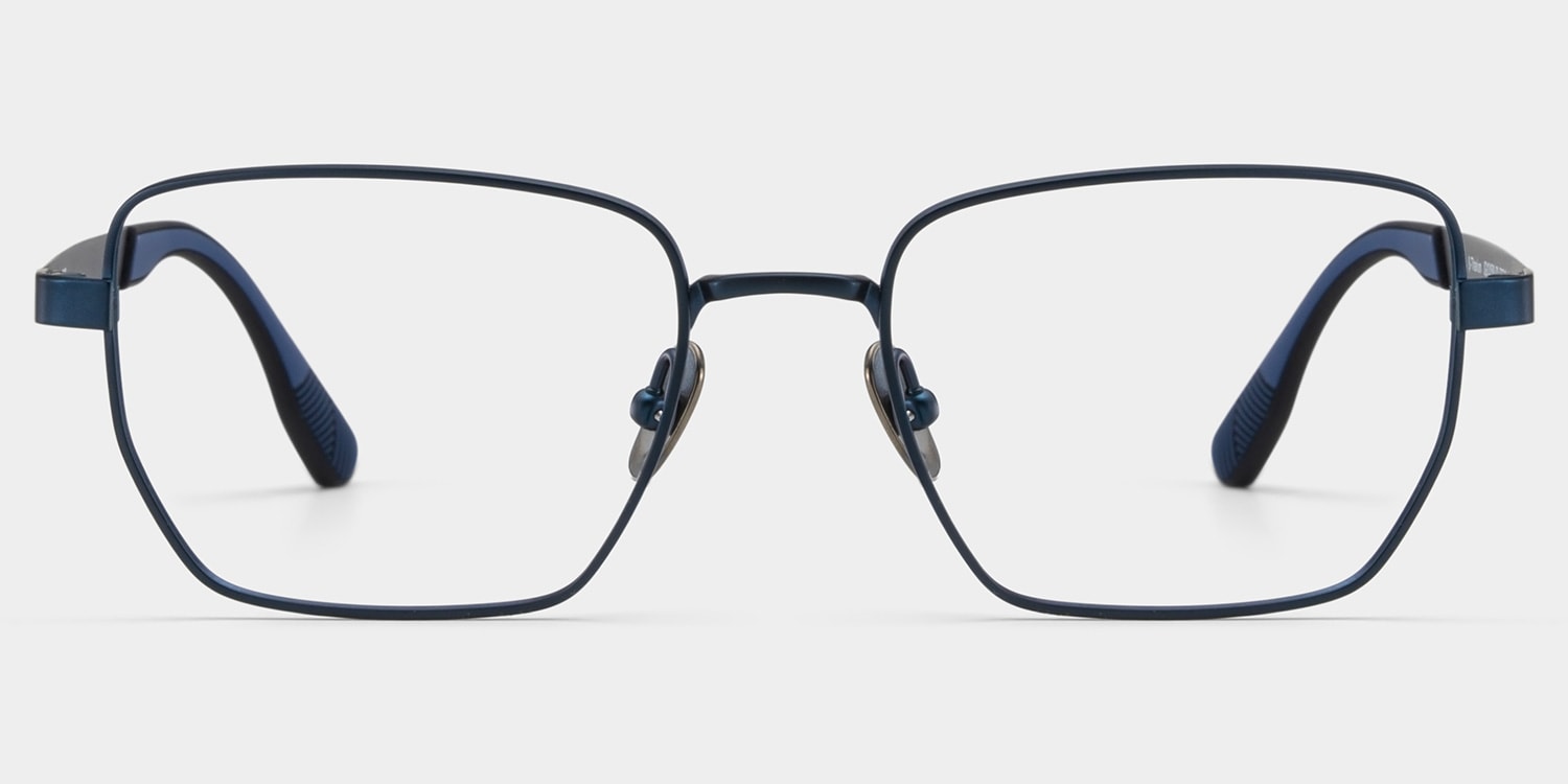 Jameson Gray Frame Prescription Glasses with Geometric Shape | ZEELOOL