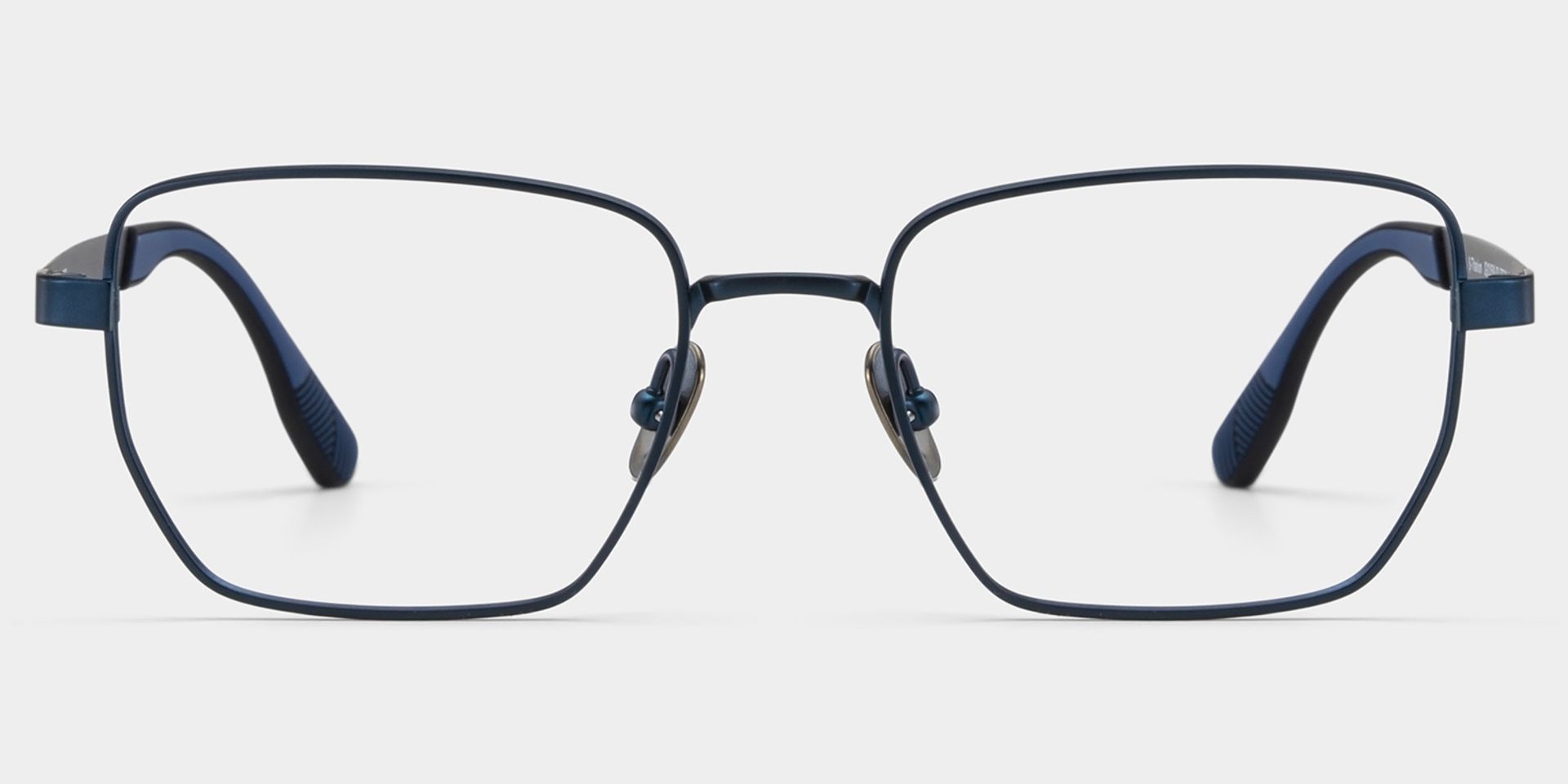 Jameson Blue Frame Prescription Glasses with Geometric Shape | ZEELOOL3