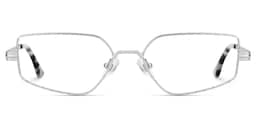 Lyle Rectangle Silver Glasses1