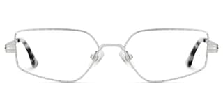 Lyle Rectangle Silver Glasses1