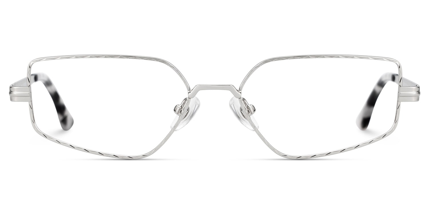 Lyle Rectangle Silver Glasses1