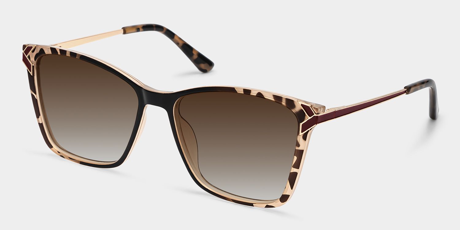Tricee Tortoise Square Polarized Sunglasses for Driving | ZEELOOL2