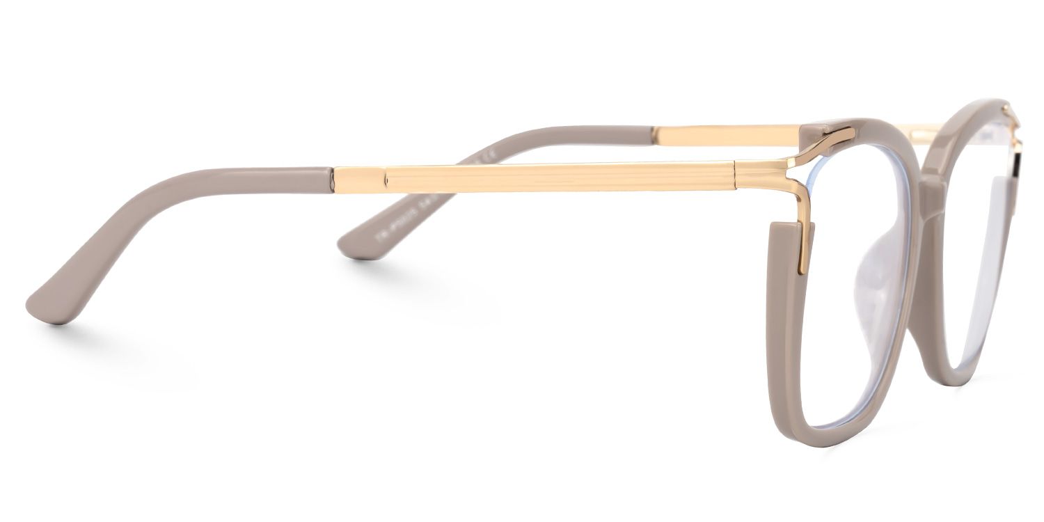 Spring hinges Sidibe Eyeglasses, Sidibe Khaki Glasses -Zeelool2