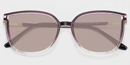 Rodz Square Purple Clear Glasses1