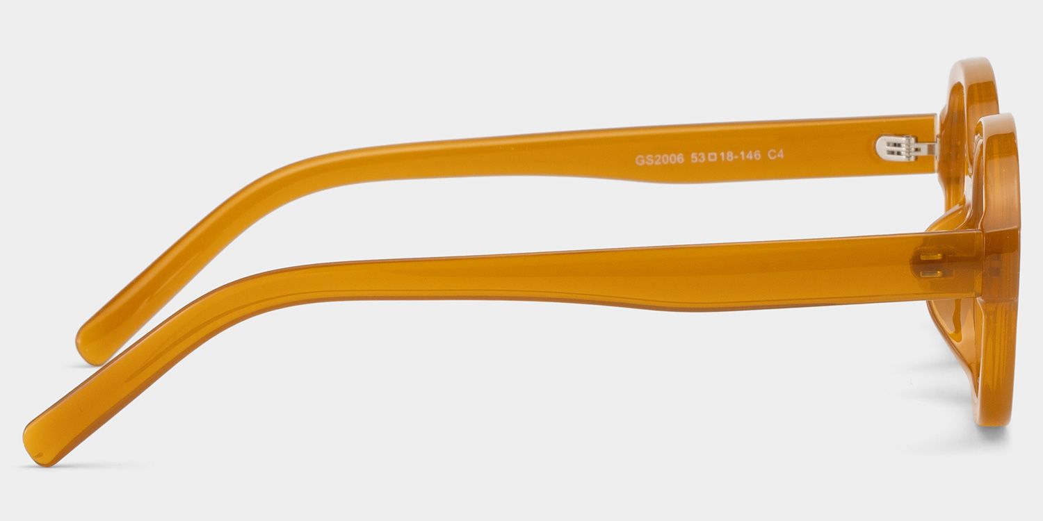 Astra Brown Frame Polarized Sunglasses with geometric Style Online | ZEELOOL4