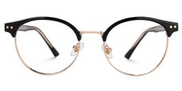 Lekka Browline Black Glasses0