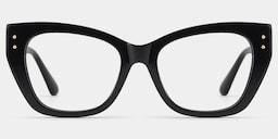 Skylar Butterfly Black Glasses3