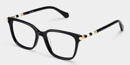 Delilah Square Black Glasses7