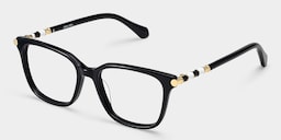 Delilah Square Black Glasses7