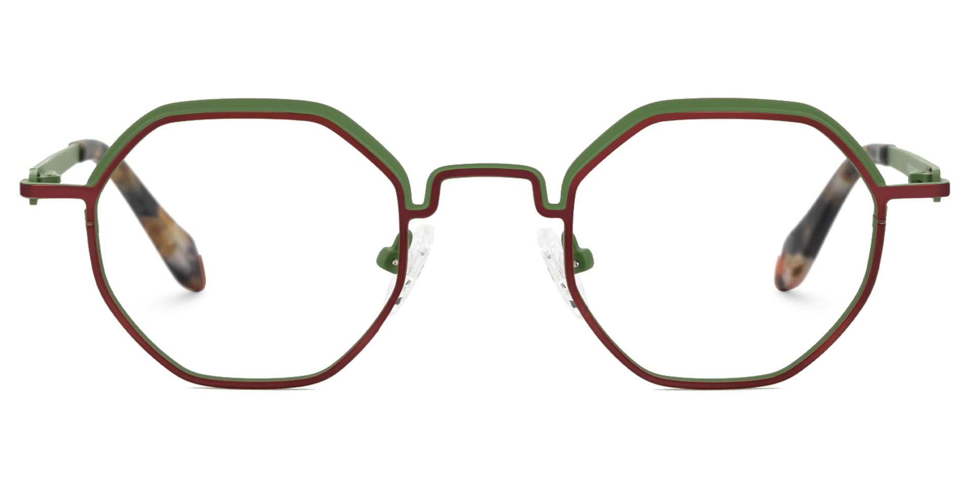 Jovette Green Eyeglasses with Geometric Shape | Zeelool Optical0
