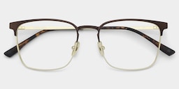 Cole Browline Brown Glasses4