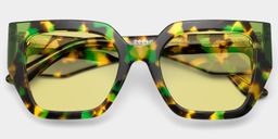 Viva Square Green Tortoise Glasses1