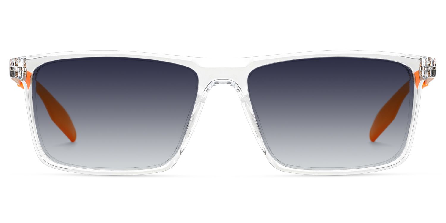Active Clear Orange Frame Glasses with Rectangle Frame Online