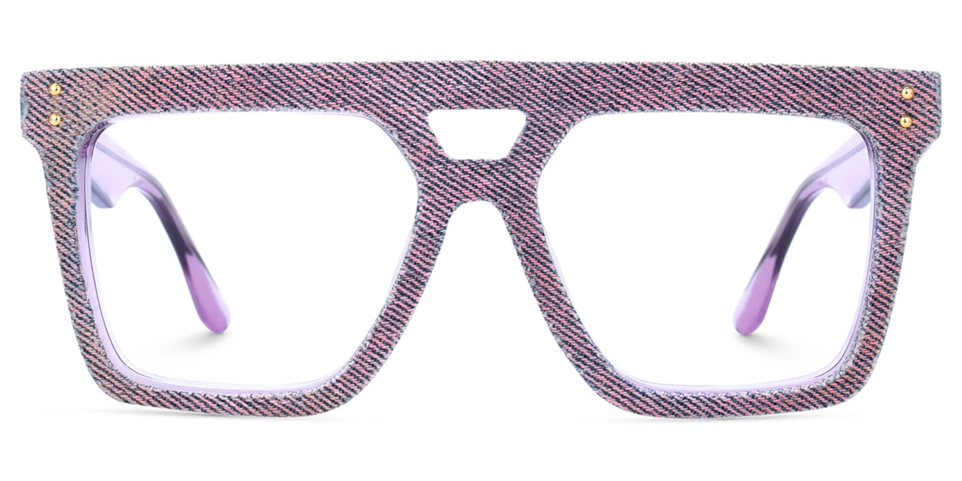 Rubin Purple Denim Eyeglasses | Zeelool0