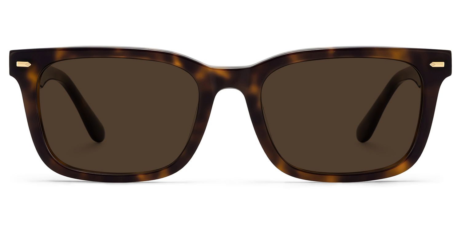 Patrick Tortoise Rectangle Sunglasses to Frame Your Face | ZEELOOL