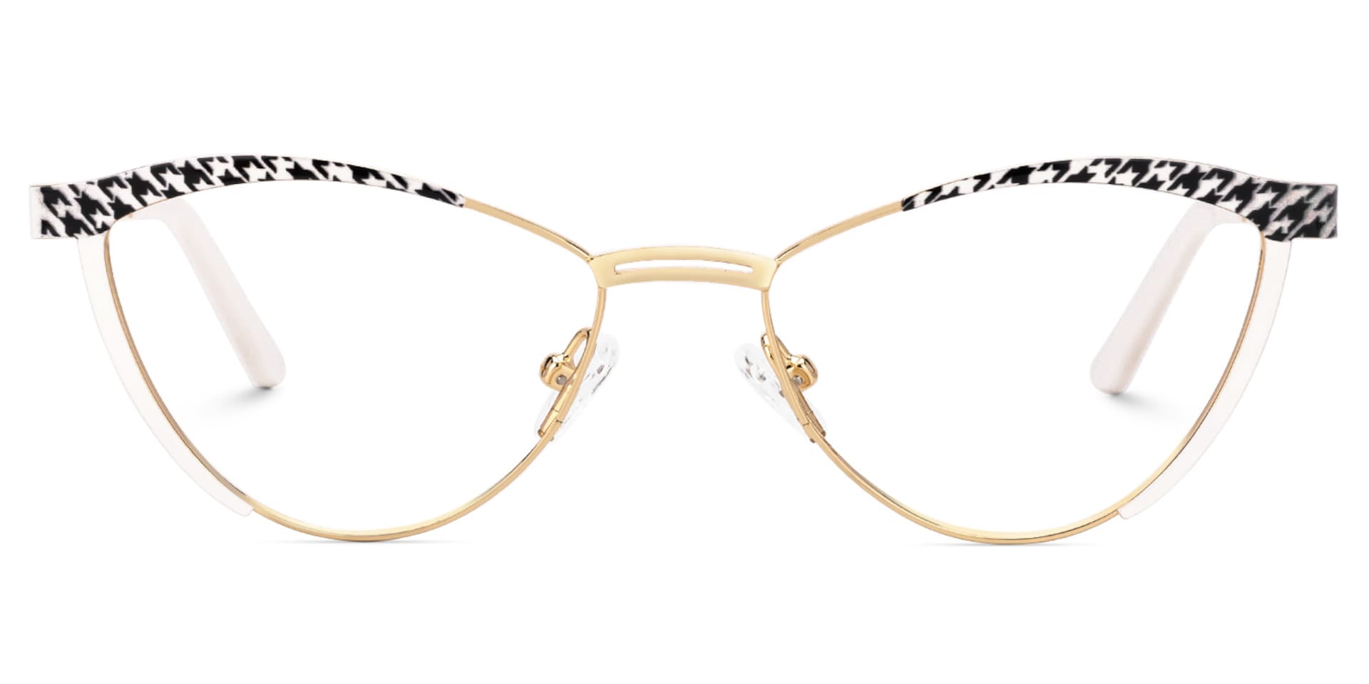 New Black-White Color for Sydney Metal Eyeglasses  | Zeelool Optical0