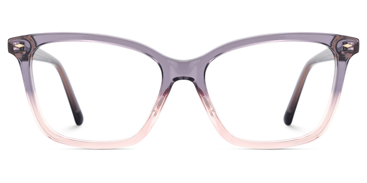 Theo Acetate Two-tone Frame Glasses with Square Shape | Zeelool1