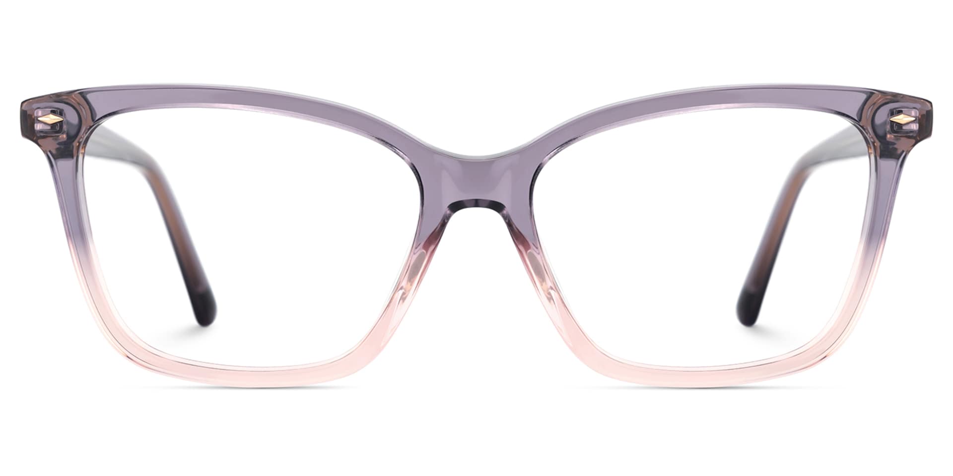 Theo Acetate Two-tone Frame Glasses with Square Shape | Zeelool1