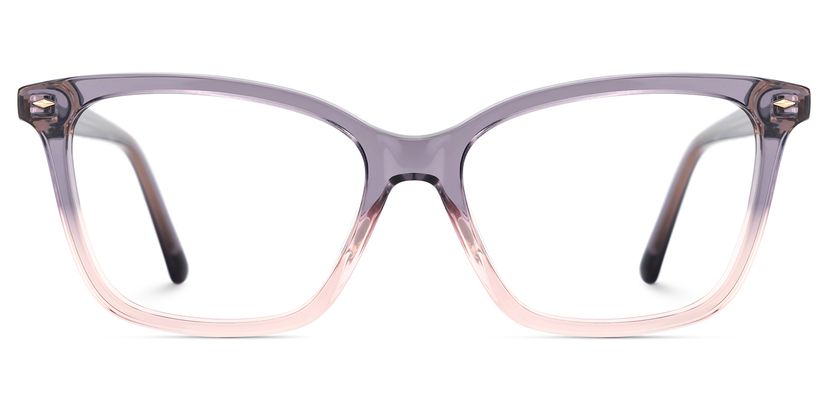 Theo Rectangle Grey Pink Glasses