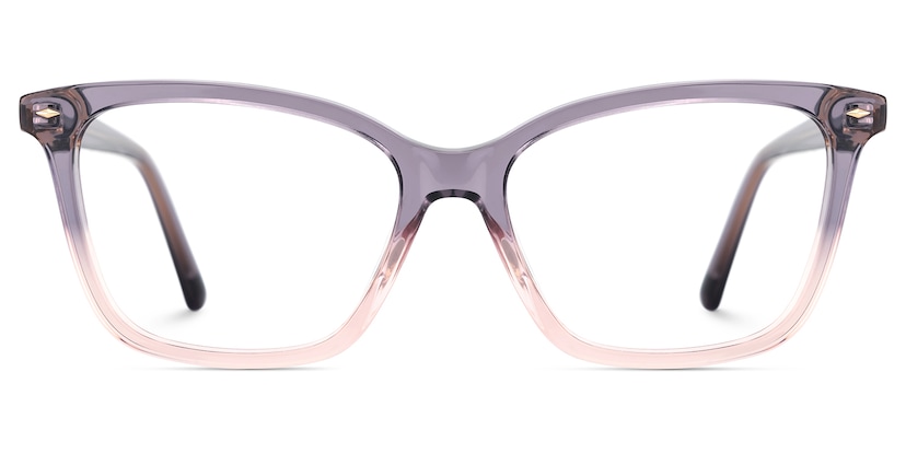 Theo Rectangle Grey Pink Glasses