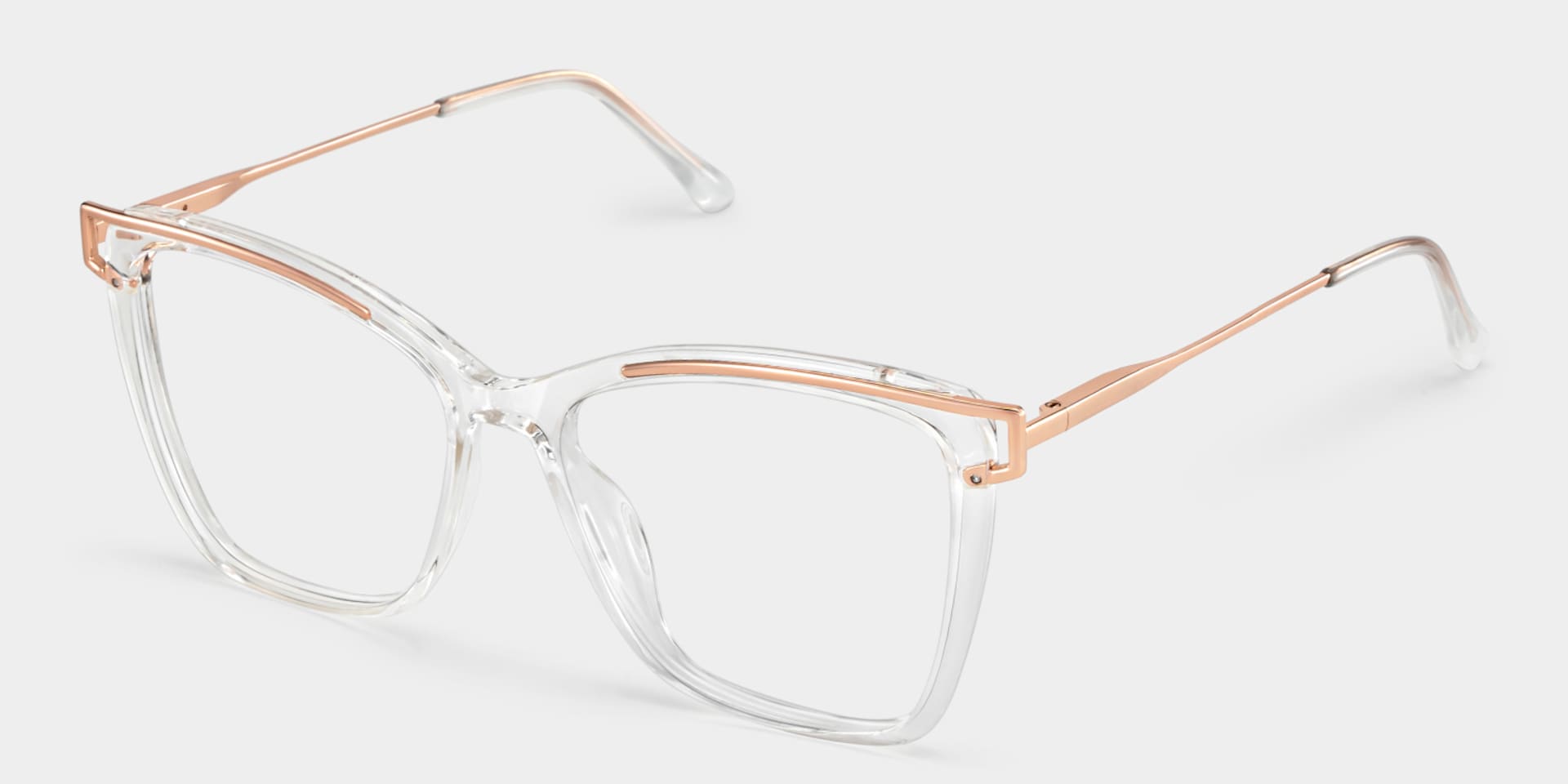 Krystle Square Crystal Frame Glasses | Zeelool Optical5