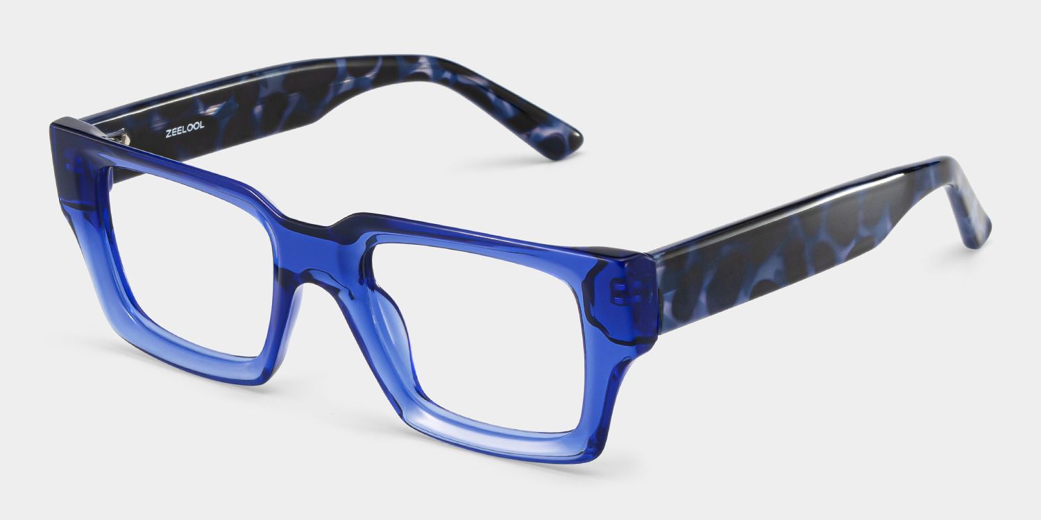 Orson indigo glasses with Rectangle Frame Online | ZEELOOL3