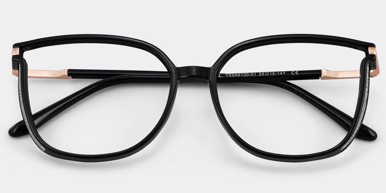 Rodz Square Black Frame Glasses with Prescription Lens | ZEELOOL3