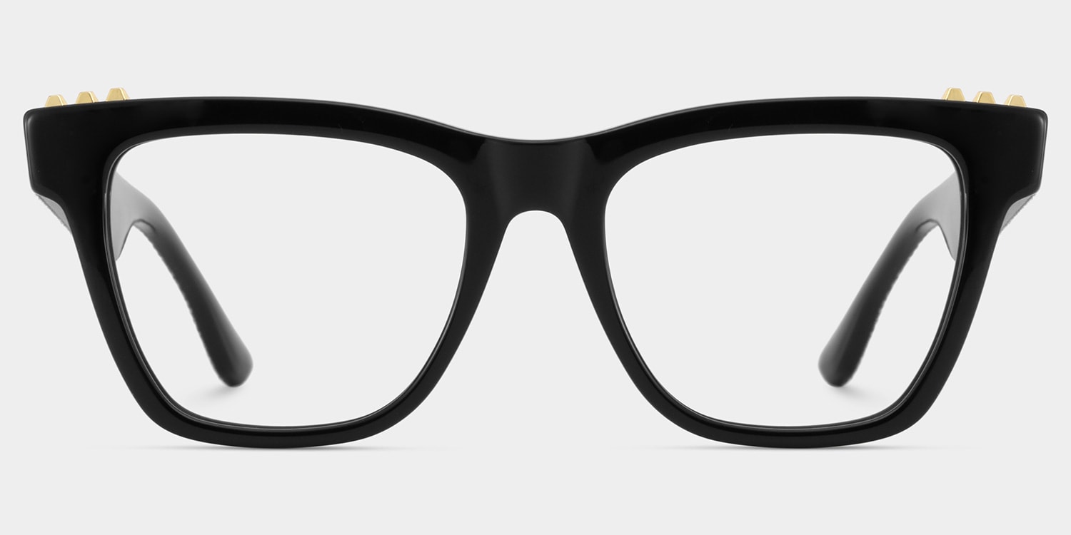 Soren Square Black Glasses