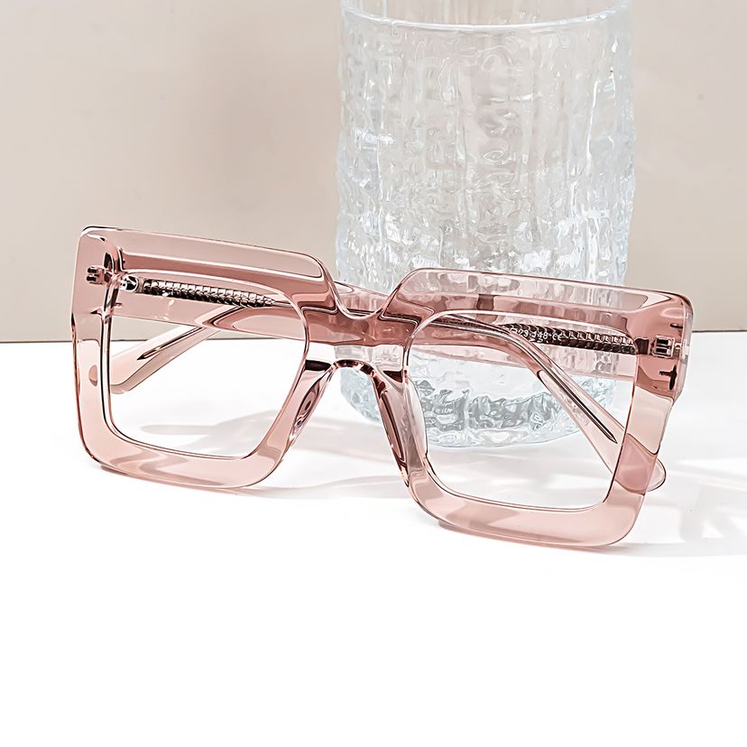 Brandon Beige Square Glasses