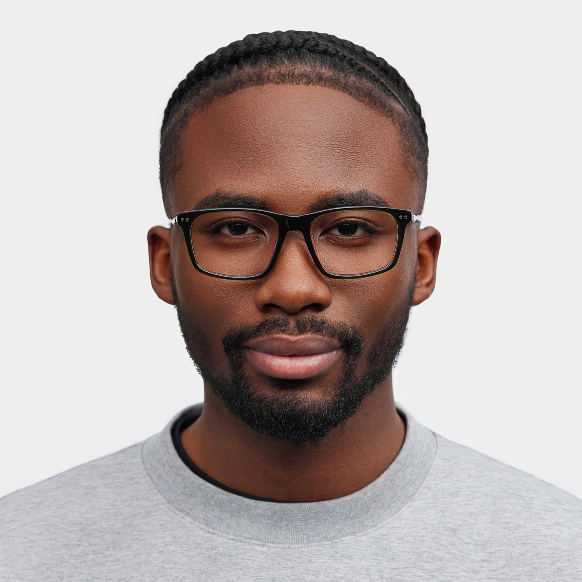 Cozy Dark Gray Frame Glasses with Rectangle Frame Online | ZEELOOL0