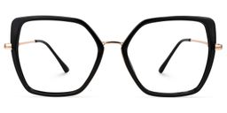 Keller Geometric Black Glasses1