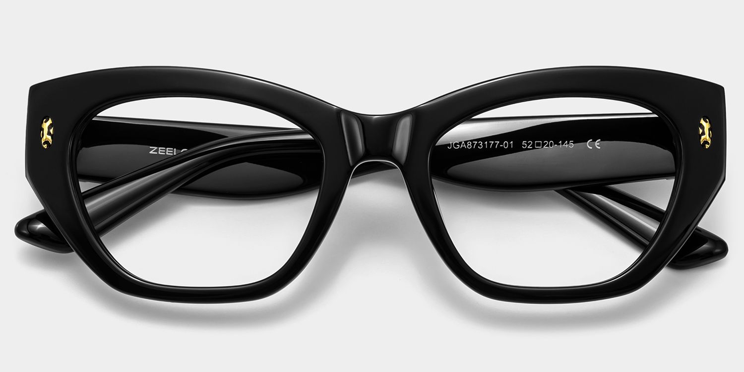 Dillon Black Cat-Eye Glasses | ZEELOOL2