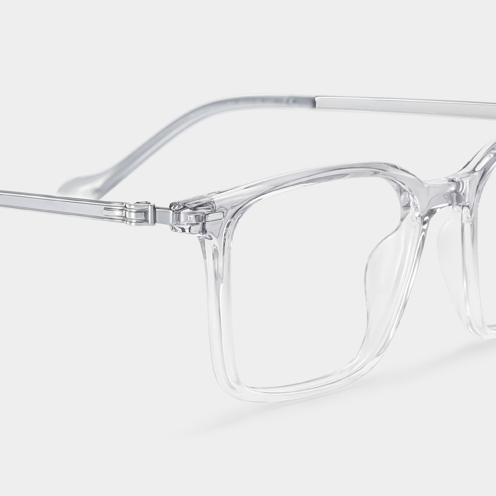 Archer Men Grey Glasses in Rectangle Frames | ZEELOOL5