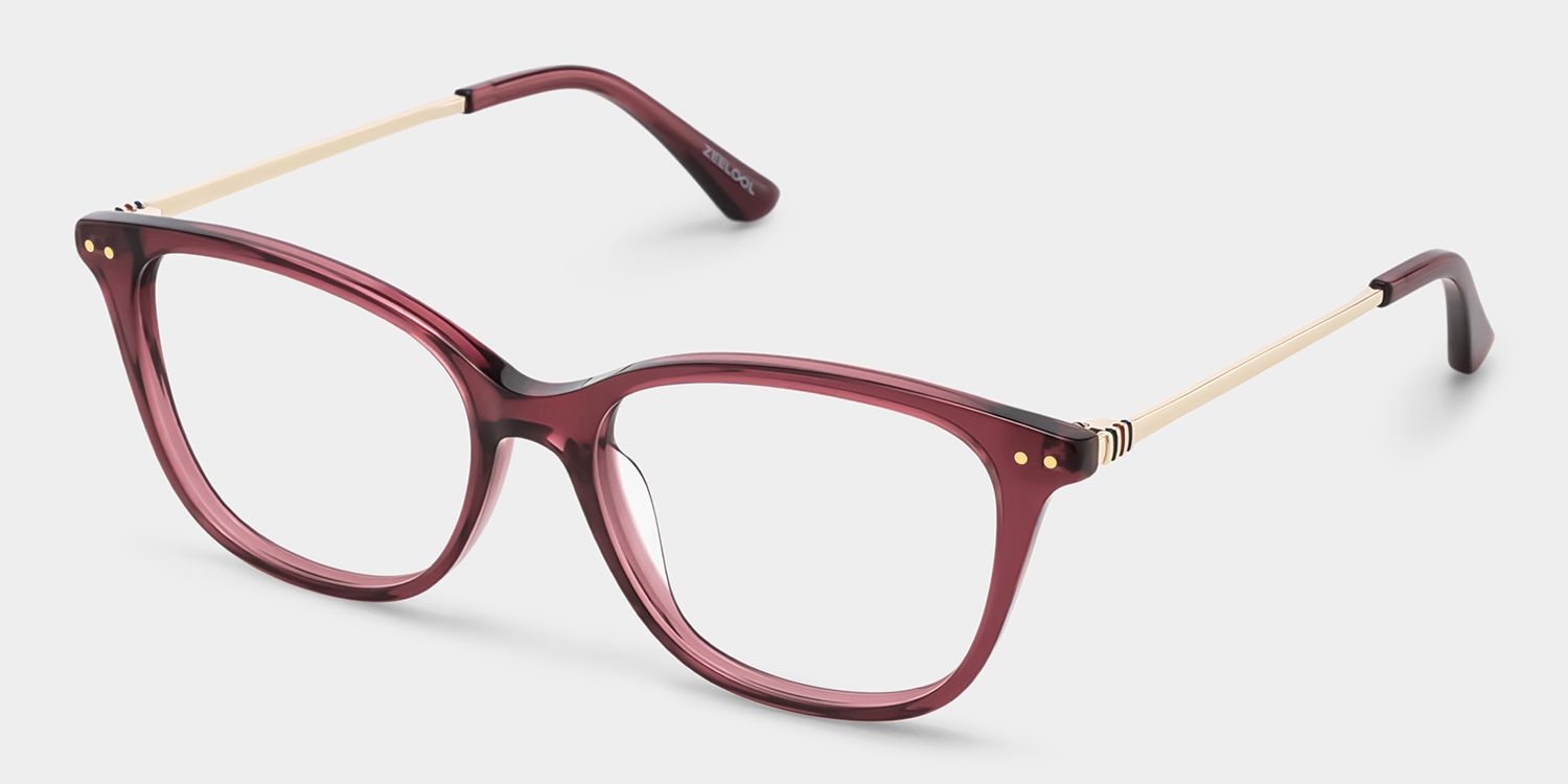 Finch Red Rectangle Glasses | Bold Campus Accent2