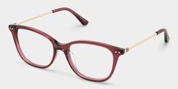 Finch Red Rectangle Glasses2
