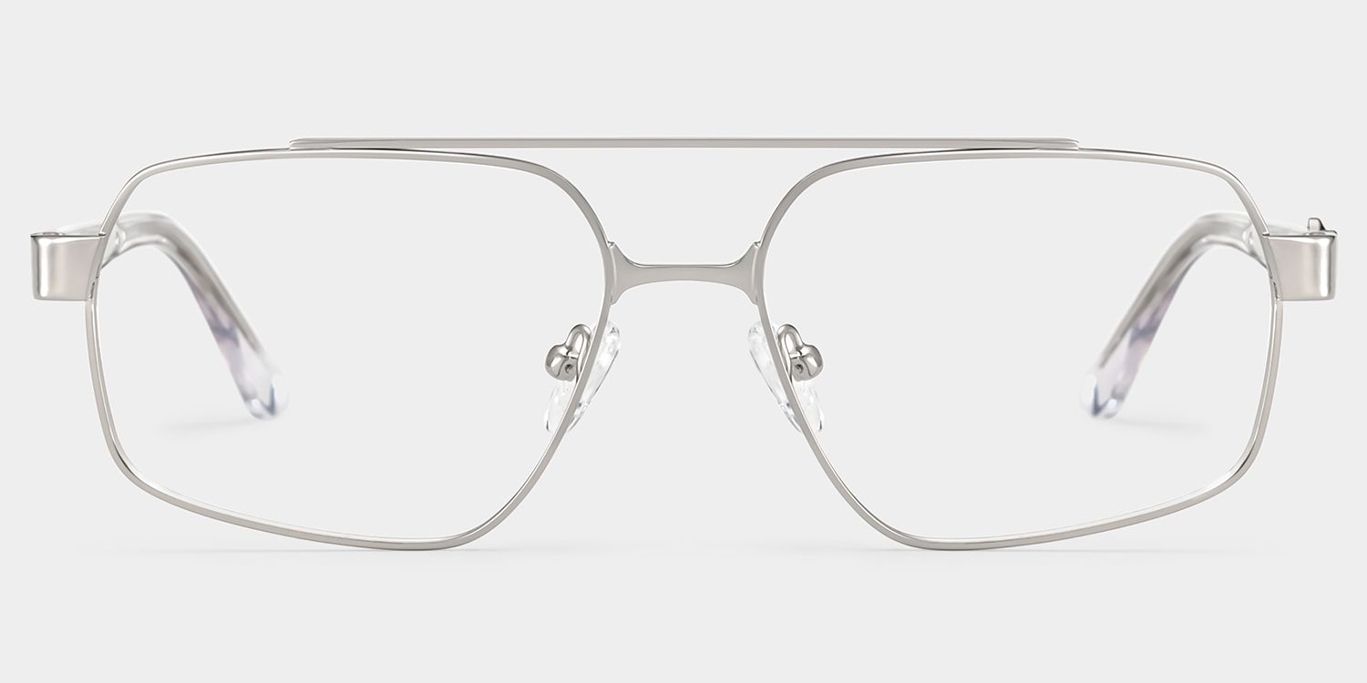 Sterling Eyeglasses in Aviator Silver Frame | ZEELOOL1